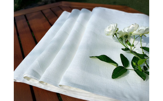 EG117　使うほどに肌触りが良くなるリネン100％フェイスタオ