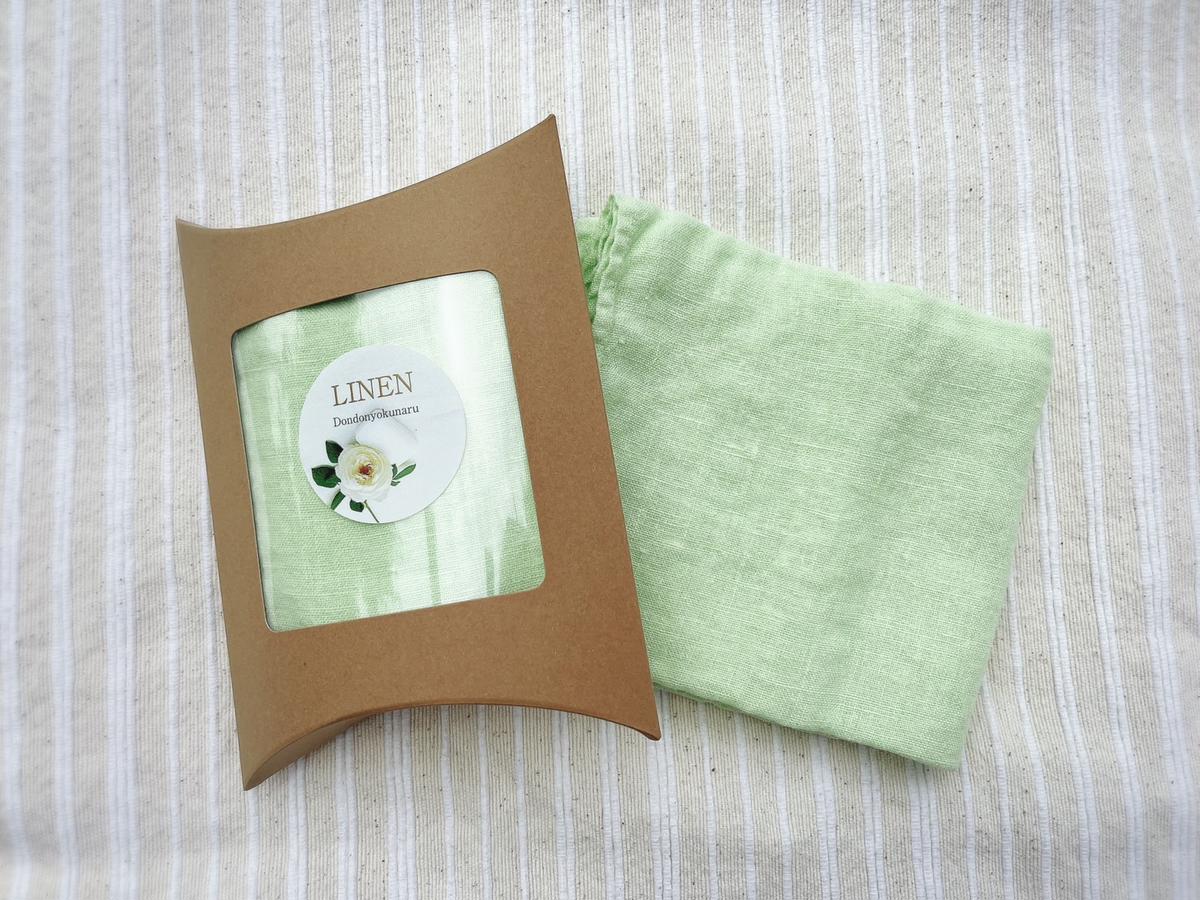 EG107_柔らか加工のリネン100％のフェイスタオル1枚（オリジ