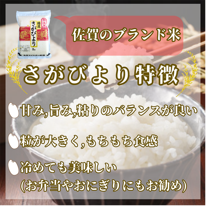 CIC34_『新米予約』令和７年産【無洗米】さがびより２kg・夢