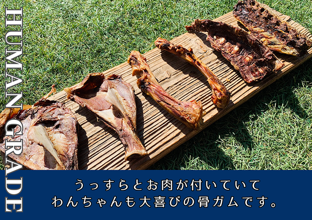 FB177_中型犬向け☆天然いのししの骨ガム4本（300～400g）【定