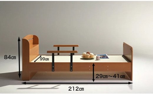 EZ030【（趙春）畳ベッド　シングルベッド　和紙畳　落下防