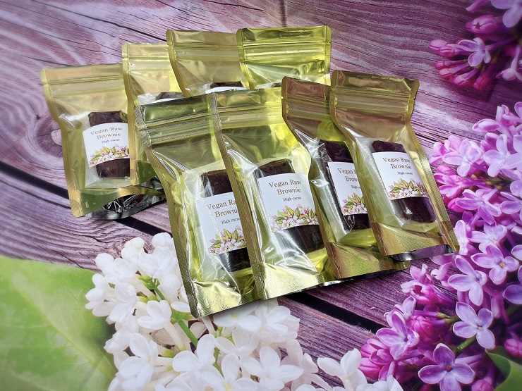 EG083_ハイカカオ超濃厚チョコ☆ヴィーガンRawブラウニー8個
