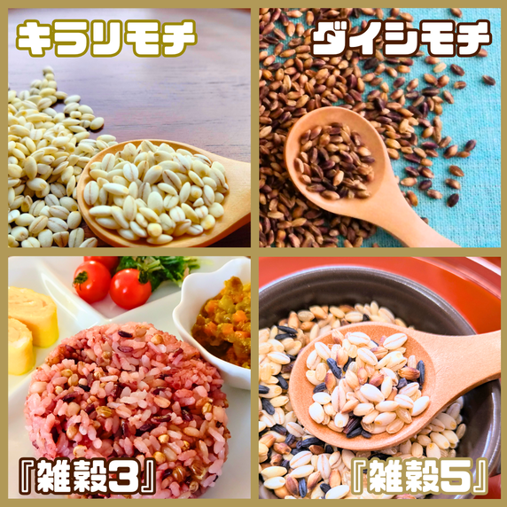 CIC10_４種類の雑穀バラエティーセット４kg（キラリモチ・ダ