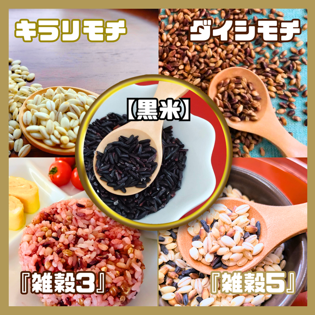 CIC12_５種類の雑穀バラエティーセットB（キラリモチ・ダイ