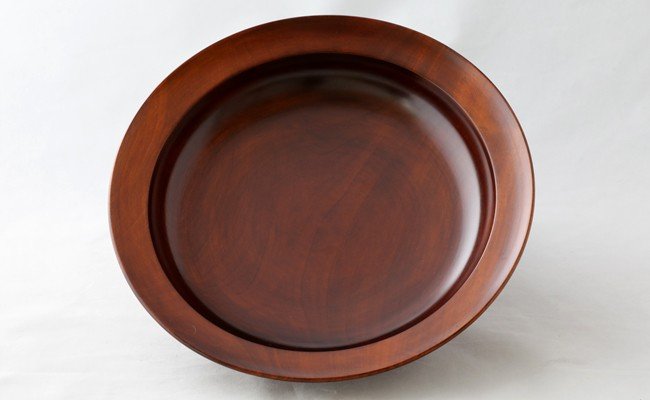 AO011　【天然木漆器】スープ皿（カレー皿）