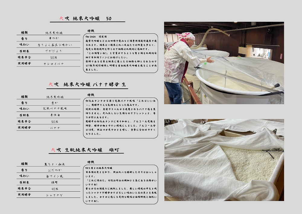 CN029_みやき町の地酒「天吹」　生もと　純米大吟醸　大吟