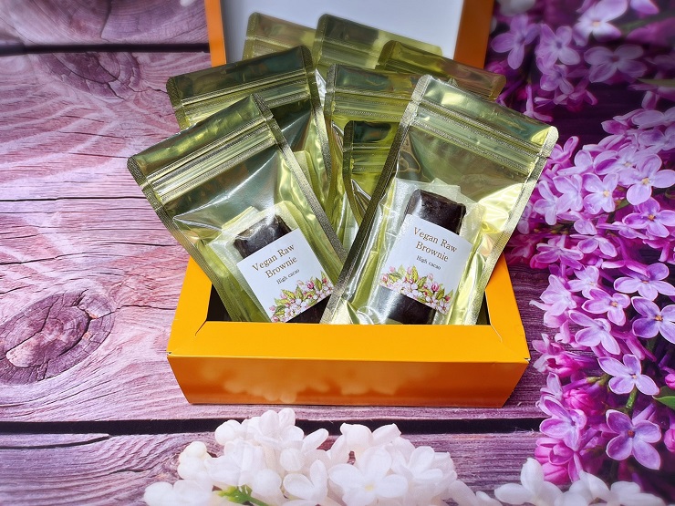 EG083_ハイカカオ超濃厚チョコ☆ヴィーガンRawブラウニー8個