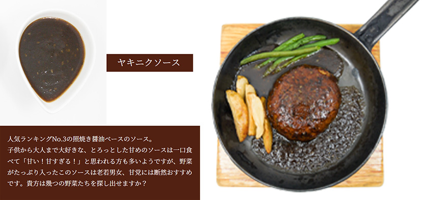 FT006_ジョージハンバーグ５食セット人気のソース３種類付