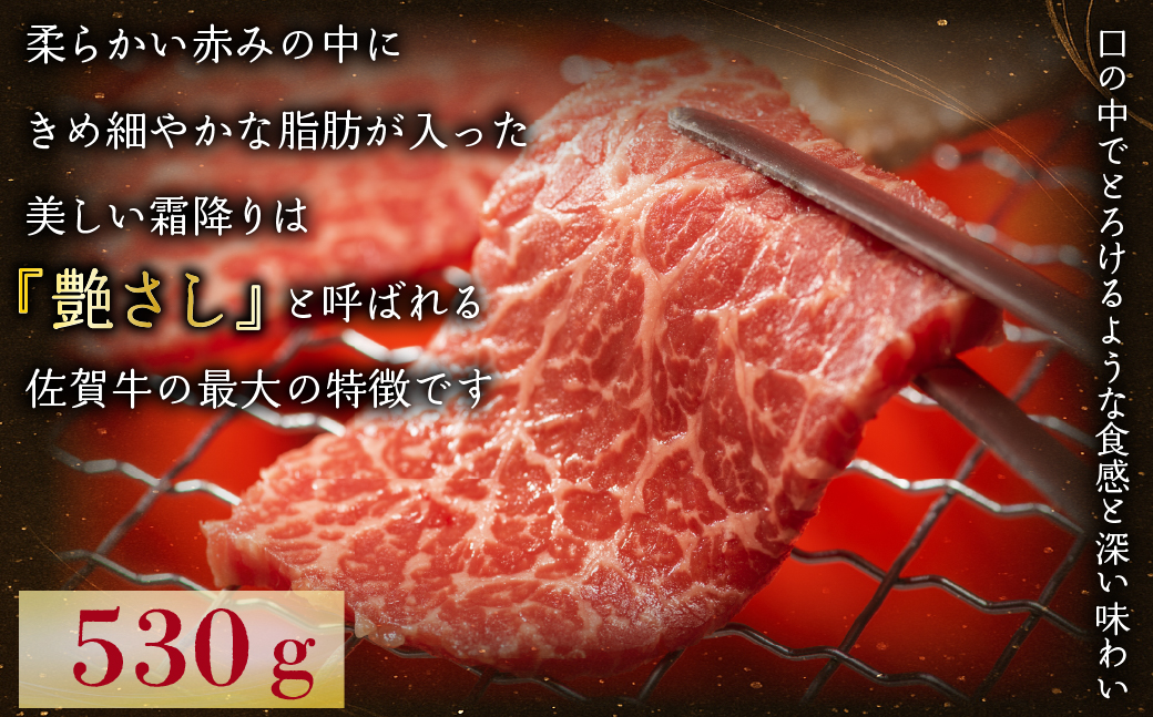 FM055_佐賀牛焼肉用（モモウデ）530g
