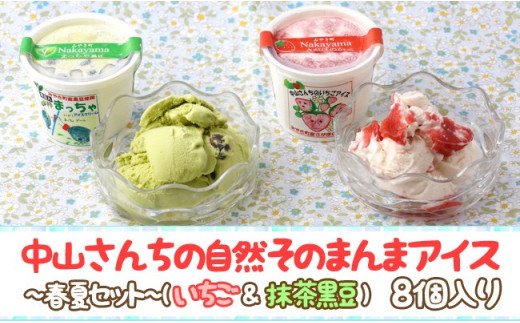 AE033_農家が考えたなめらかアイス８個（いちご＆黒豆抹茶