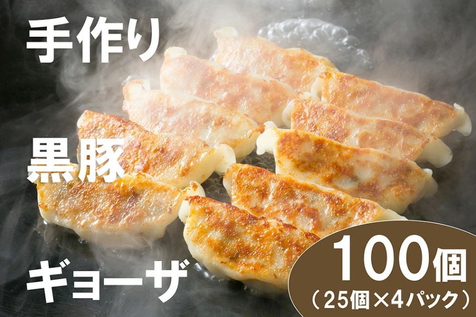 DA034_江見川端小平の手作り黒豚餃子100個（国産黒豚使用）