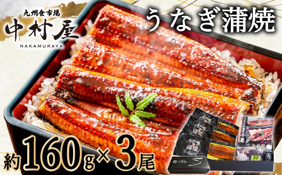 FM063_伝統酵母　うなぎの蒲焼　　千栗　国産160g×3
