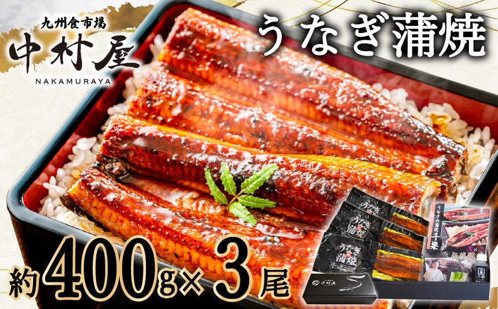 FM071_伝統酵母　うなぎの蒲焼　千栗　400g前後×3尾