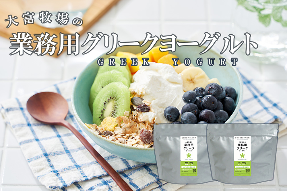CK019_大富牧場の業務用グリークヨーグルト４５０ｇ×２個