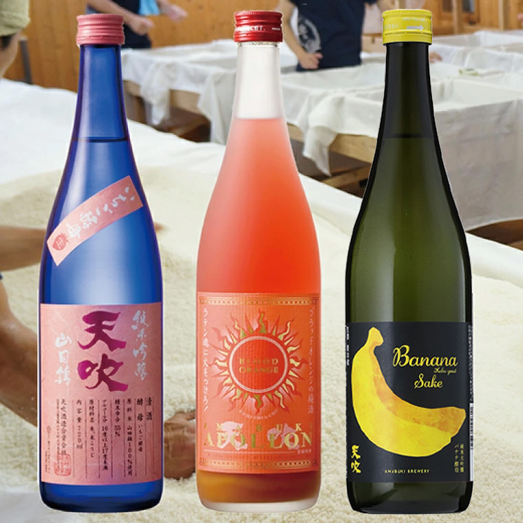 CN037_みやき町の地酒「天吹」　いちご酵母、バナナ酵母、