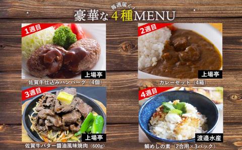 ☆おためし版☆人気のおかずを毎週お届け！便利な晩ごはん定期便【全4回配送】 4回