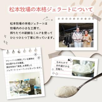 松本牧場アイス定期便（12個入り×3回） ～本格ジェラート＆シャーベット～ 12個×3回