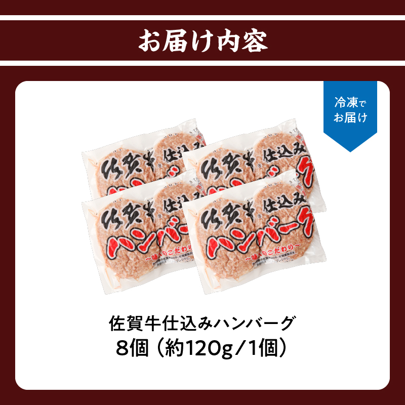 佐賀牛仕込みハンバーグ（8個入り） 8個