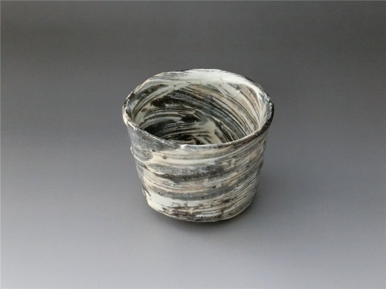 【唐津焼】中川自然坊窯 刷毛目唐津 蕎麦猪口 1客