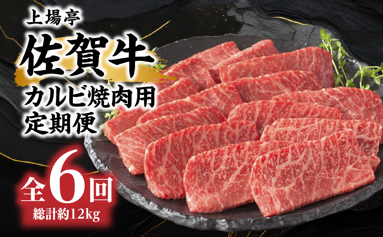 トップブランド牛「佐賀牛カルビ焼肉用」　定期便