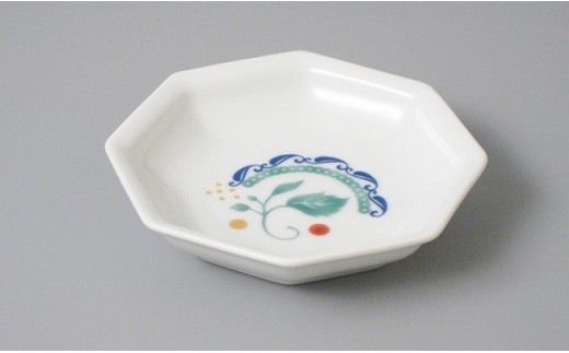 有田焼 森のミモザ八角小皿（3枚セット）A12-164