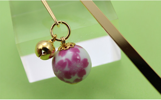 二宮閑山 有田焼ブックマーカー2個 桜紋様 青桜紋様 A12-198