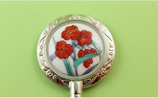 二宮閑山 有田焼バッグ掛け つゆ草 A12-199