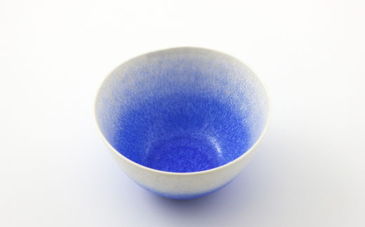 有田焼 ボウル(大) 藍染水滴 真右エ門窯【スチームシップ】