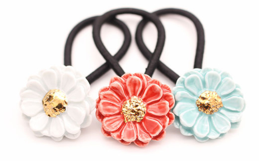 髪にアクセントプラス フラワーヘアゴム5個セット cocosara 