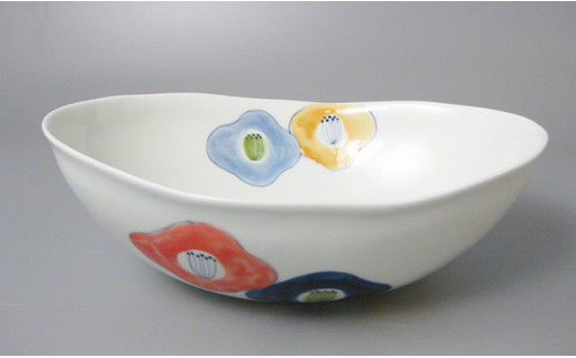 有田焼 食卓セットA（楕円ボウル1・マグ2・長角皿2）大慶 A5