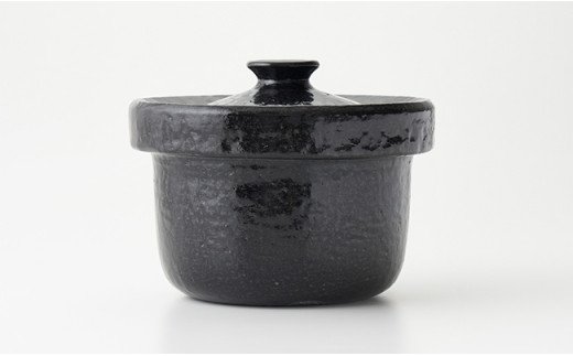 土鍋で炊くと米が甘くなる 「濃黒3合釜鍋 雑穀ご飯鍋」 ARIT