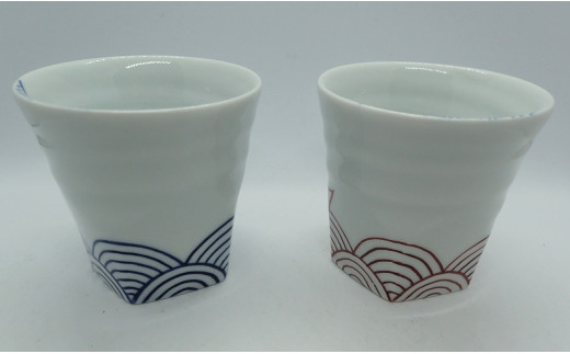 鯛ぐい吞みセットand箸置きセット やきもの工房こすず A24-13