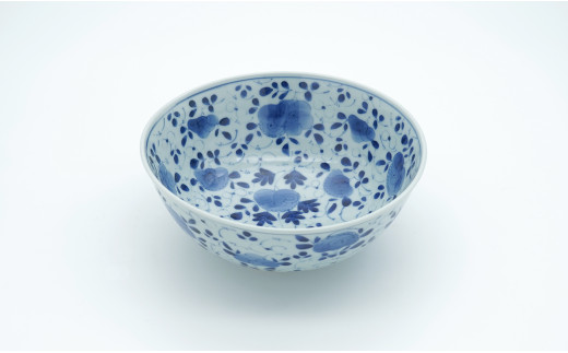 山口洋一工房 小花散し玉縁6寸鉢 有田焼 A40-99