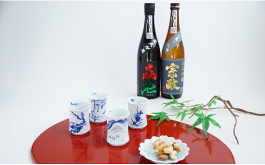 宗政酒造 宗政純米吟醸酒-15・純米吟醸酒 炎杜 四季杯セッ