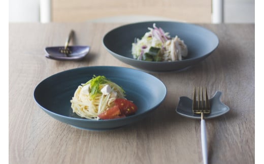 有田焼 Koselig-arita multi plate ネイビー 【山忠】 器 うつわ 食