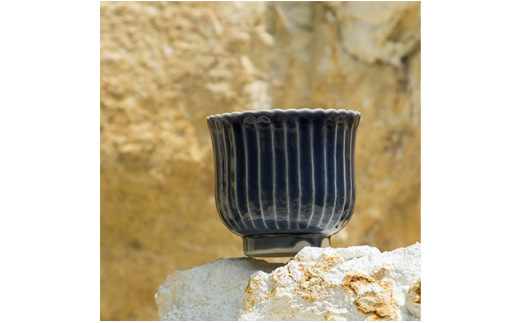 【十四代李参平 代表作】はな小鉢 しろ・うす瑠璃のセット