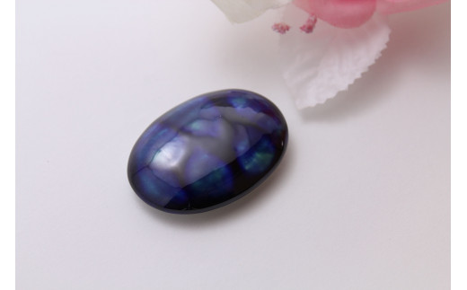 帯留め 釉彩るりブルー 有田焼アクセサリー二宮閑山 和装