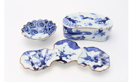 有田焼 染付 福泉窯 8点セット【丸兄商社】食器 器 うつわ 