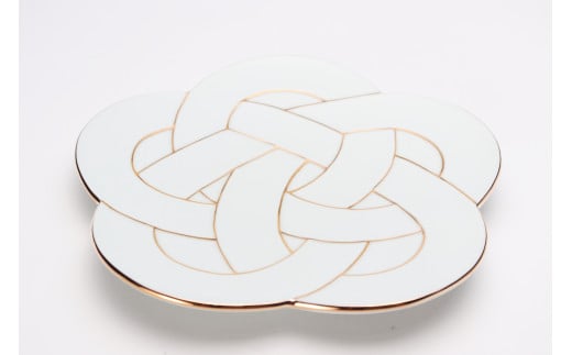 有田焼 金線梅むすび皿 2枚セット【丸兄商社】食器 器 うつ