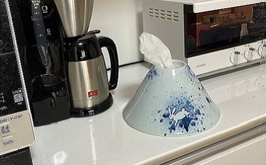 瑞峯窯 有田焼 月兎 ティッシュディスペンサー（ティッシ