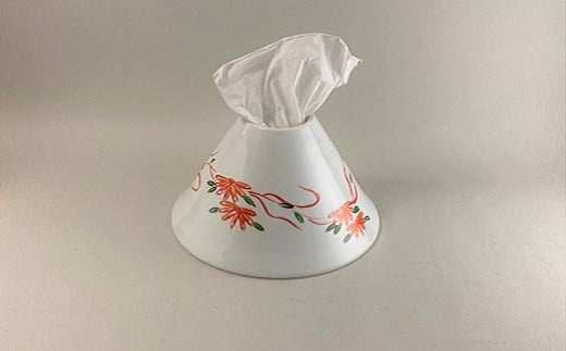 瑞峯窯 有田焼 錦花 ティッシュディスペンサー（ティッシ