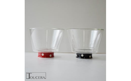 有田焼 ブラボウル 大 (水玉 赤 / 黒) 2個セット【東洋セラミ