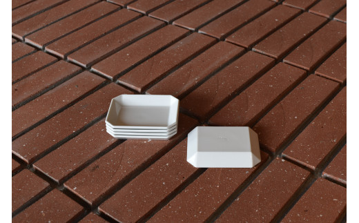 1616/ TY Square Plate 90 White 5枚セット【1616/arita japan】有田焼 器 