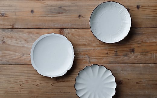 有田焼 李白磁 皿 3枚セット【ヤマト陶磁器】食器 器 うつ