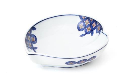 源右衛門窯 染錦七宝紋 鉢 5個セット 器 食器 取鉢 サラダ 