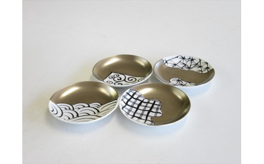 ARITA PORCELAIN LAB(アリタポーセリンラボ) 「繁栄」小皿4枚セッ