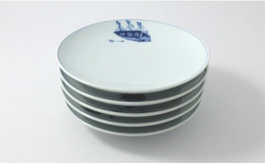 有田焼 絵変り 丸銘々皿揃 ヤマト陶磁器 食器 器 うつわ 陶