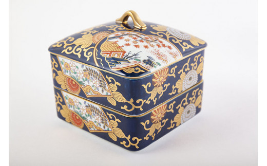 有田焼 其泉 琳派古伊万里様式 二段のお重【賞美堂本店】