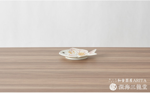 有田焼 招福豆皿2枚組 / 鯛（幸楽窯 / 深海三龍堂） AA12-175