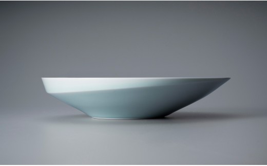 中仙窯 有田焼 青白磁鉢（中尾純作） A55-80